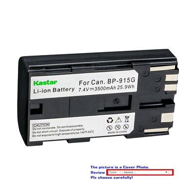 Kastar Battery Pack Replacement for Canon EOS C100 Mark II, EOS C300 EOS C300 PL