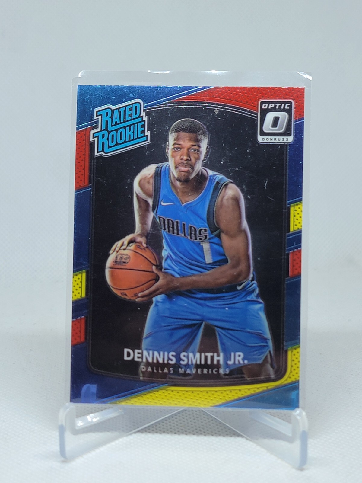 2017-18 Donruss Optic Rated Rookie #192 Dennis Smith Jr. Red / Yellow D3H