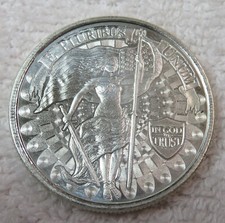 Unity and Liberty 1 Troy Ounce Fine Silver Round 45.00 per troy oz