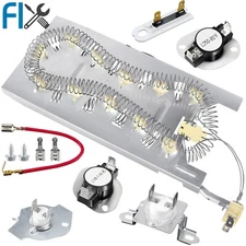 WED7500GW0 GEW9200LW1 WED8127LC1 Whirlpool Dryer Heater Thermostat Fuse Kit