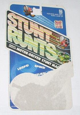 Vintage 1982 Stunt Runts World's Smallest Motor Driven Stunt Machines Hirsch Co