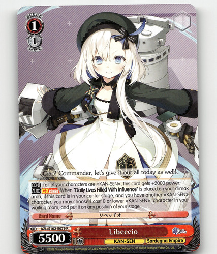 PSA 10 Weiss Schwarz Japanese Azur Lane Essex S102 110 Gold
