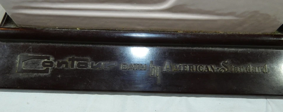 Muestra de vendedor vintage para bañera contorno rosa estándar americano - hierro fundido Foto 2 de 4