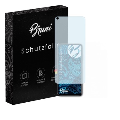 Bruni 2x Folie für Xiaomi Redmi Note 9T Schutzfolie Displayschutzfolie