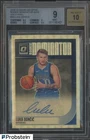 2018-19 Donruss Optic Gold Vinyl Prizm Luka Doncic RC 1/1 BGS 9 w/ 10 AUTO