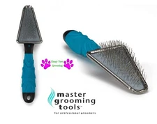 Master Grooming Tools TRIANGLE SLICKER BRUSH ERGONOMIC Handle Dog Cat Dematting