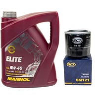 MotoröL Set 5W40 5 Liter + ÖLfilter SM 121 FüR Hyundai Genesis Coupe 275 277 PS