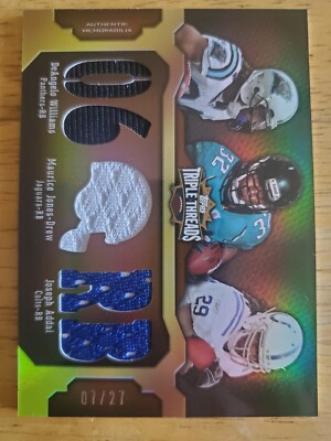 2011 Topps Triple Threads Relic  Combos Williams / Jones-Drew / Addai /27 TTRC-8