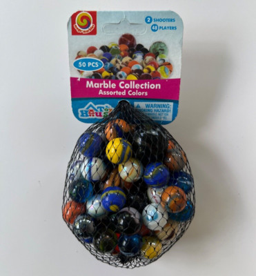 Mega Marbles/My Toy House - 50 PCS Assorted Colors 48 Players/2 Shooters #11724