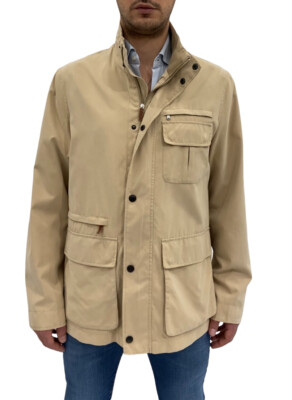 Mens FACIBA Field Jacket, Beige Size 48 Regular Fit, -70%.