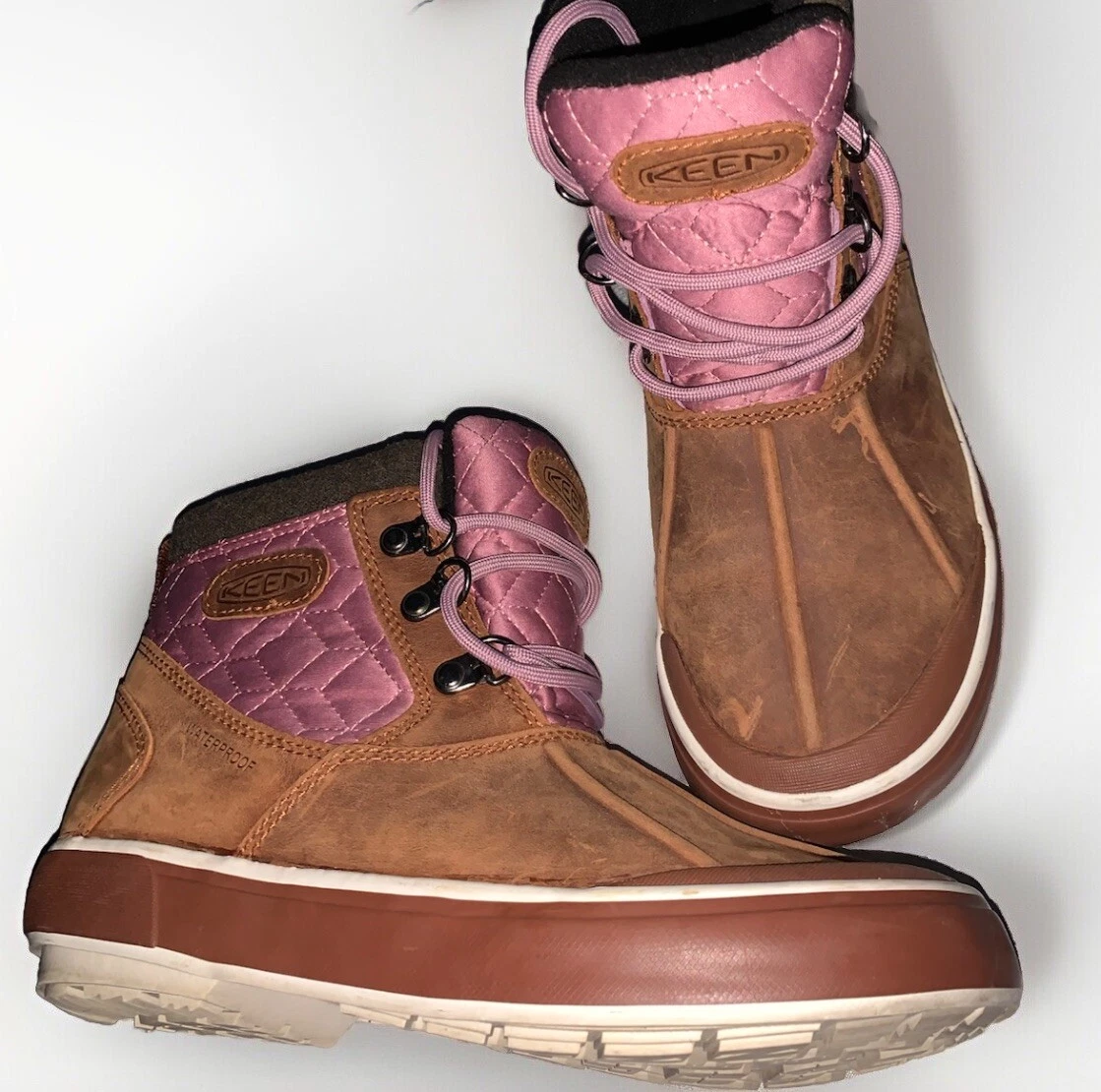 Keen Elsa II Ankle Boots Women 6 Leather Quilted Waterproof Comfort Winter Snow
Opens in a new windo