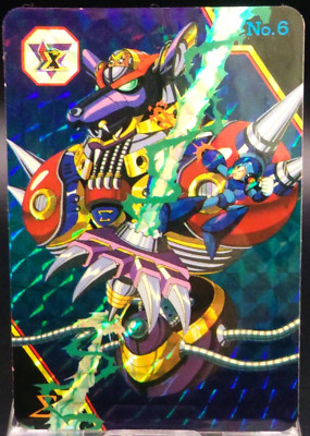 Mega Man vs Sigma Carddass Holo Card RockmanX Capcom Bandai 1993 Japanese No.6