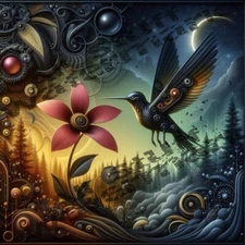 Digital Download Bird Image Photo Wallpaper Desktop Picture Background AI Art