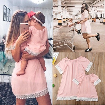 Mommy Mom Girl Dresses Casual 