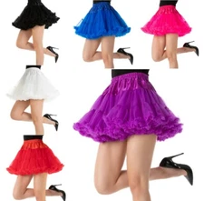 Luxury Thick TUTU Dance Burlesque 1920's Fancy Dress Costume Accessory 3 Layers