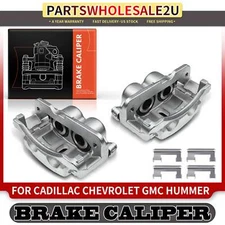 Brake Calipers for Chevy Silverado 1500 GMC Sierra Cadillac Escalade w/ Bracket