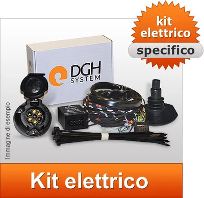 Kit elettrico specifico 13poli per gancio di traino Land Rover Discovery 4 2009-