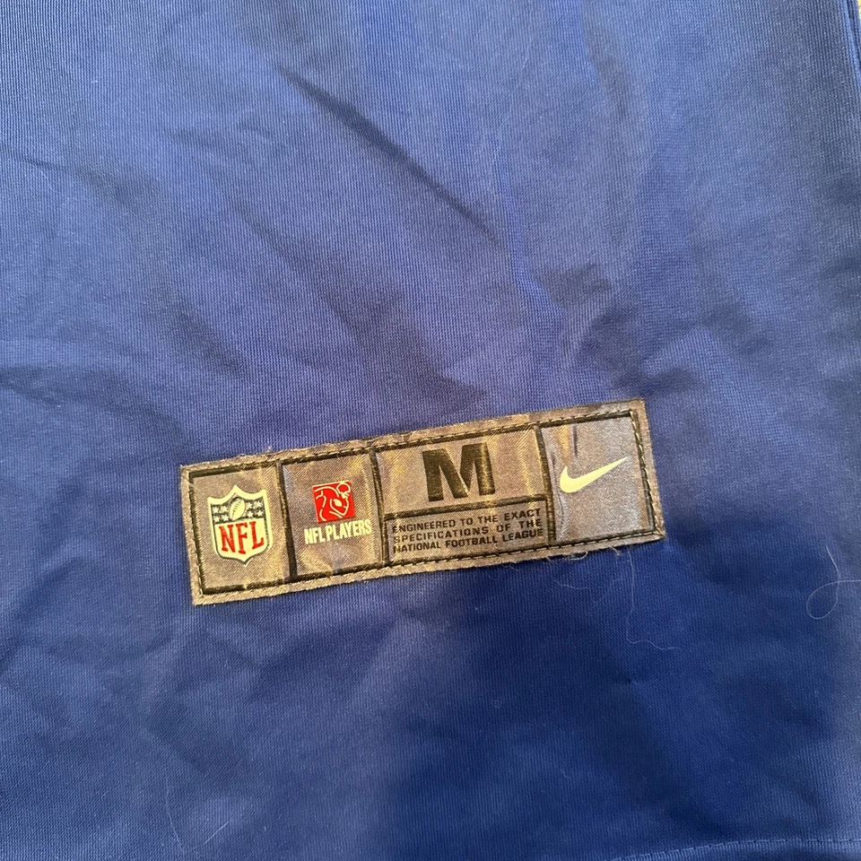 Nuevo parche Nike Jim Kelly Buffalo Bills azul NFL juego camiseta para hombre talla M NFL 100 Foto 2 de 4