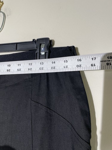 Per Se By Carlisle Linen Viscose Blend Pull On Wide Leg Pants Cropped Black Sz 6 - Picture 10 of 17