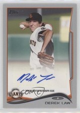 2014 Topps Pro Debut Auto Silver 19/25 Derek Law #PDA-DL Auto 0m0