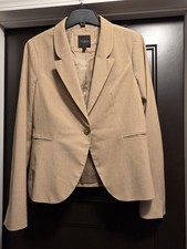 The Limited Collection Tan Blazer Career Pockets Lined Sz 8 Preloved