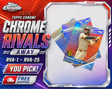 2026 Topps Chrome Baseball • Chrome Rivals Away RVA-1–RVA-25 • YOU PICK • NM/M
