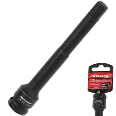 Neilsen 12 mm Sechskant-Steckschlüsseleinsatz Bit lange Reichweite 150 mm metrisch 1/2''