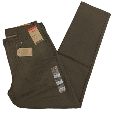 Levis 511 Slim Stretch Mens Jeans 32X29 Olive Khaki (Brown) W32L29