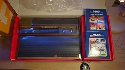Atari 2600+ Console (2023) HDMI w/ CX40+ Joystick + 10-in-1 & 4-in-1 Carts