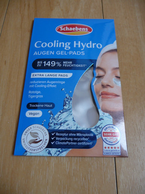 Augen Gel-Pads Cooling Hydro Schaebens Extra Large Pads 2 Stück