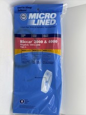 Vacuum Bags for Riccar 2000 , 4000 Simplicity Type A, 6 In A Pack, New