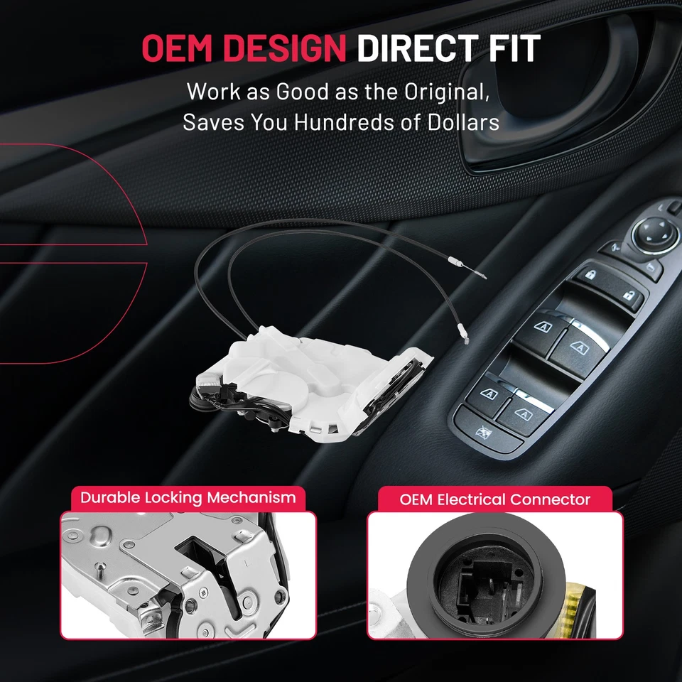 Rear Left Door Lock Actuator for Toyota Sienna 2011-2017 w/ Power Sliding Door Foto 2 de 4