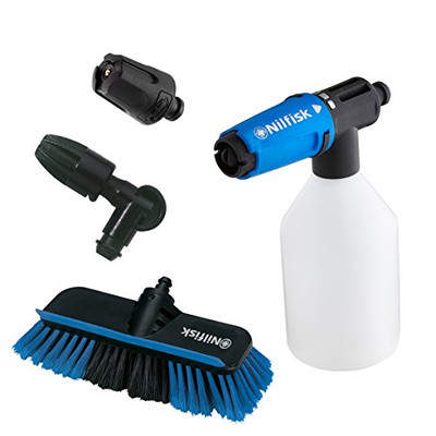 Nilfisk Auto Reinigungsset 4er Set - Super Schaumsprüher + Bürste + Autodüse +
