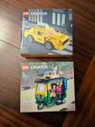 LEGO Creator Lot:  Yellow Taxi Cab 40468 & Tuk Tuk 40469