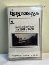 Masters Of Baroque Handel Bach Classical Music Cassette Tape 1980 s Vintage New
