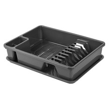 ENGELLAND Abtropfgitter Abtropfgestell Geschirrständer 38,5 x 28,5 x 8,5 cm Anth