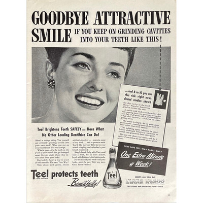 Teel Liquid Toothpaste 1944 Vintage Print Ad Retro Tooth Care ...