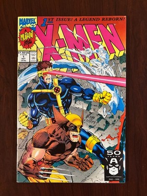 X-Men #1 (Marvel 1991) Variant C - Wolverine Cyclops Iceman 9.0 VF/NM