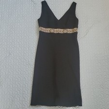 Vintage Y2K Yves Cossette Depech Mode Black Dress Women's Size 6
