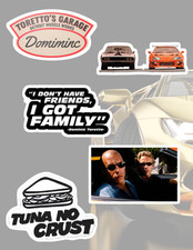 Fast And Furious Movie 5pc Sticker Pack