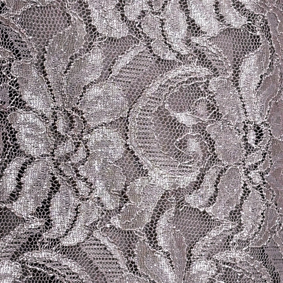 Vestido de Noche R&M Richards 22W Brillo Rosa Encaje Lentejuelas Cuentas Formal Foto 4 de 4