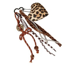 Heart Braided Keychain Bag Charm Car Keychain Hanging Ornament Bag Accessory