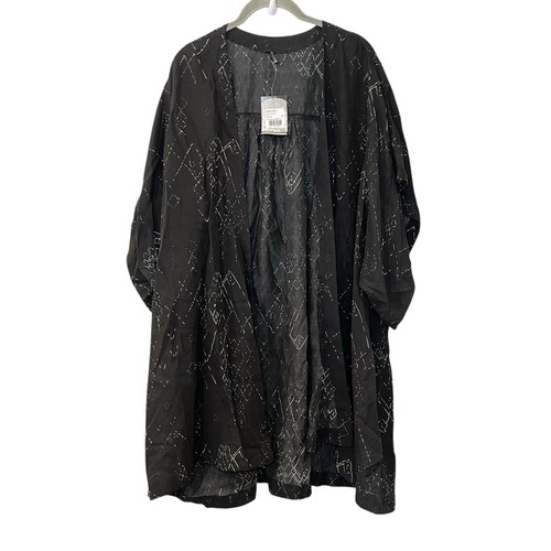 NEW EILEEN FISHER Marrakesh Printed Silk Tencel Long Kimono Jacket Top Plus 1X