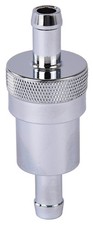 Jegs 2-piece Inline Fuel Filter Chrome