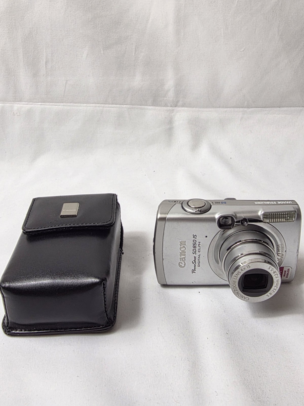 Canon Powershot SD850 IS W/ Case- No Charger, No Battery. Tested! Nice Overall