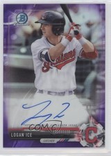 2017 Bowman Chrome Prospect Purple Refractor 215/250 Logan Ice #CPA-LI Auto 2r7