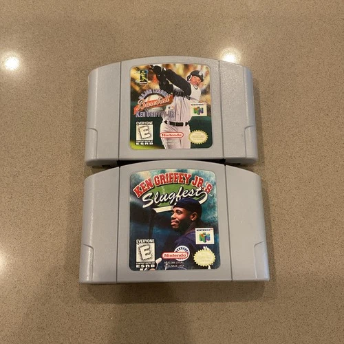 Major League Baseball Featuring Ken Griffey Jr & Jr.’s Slugfest Lot 64 N64