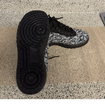 Nike Lunar Force 1 Duckboot Low TXT Textile Camo Gray/Black AV3818-001 2018