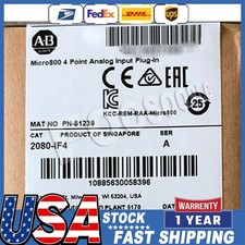 1 PC New AB 2080-IF4 Micro800 4 Point Analog Input Plug-In 2080IF4 US Free Tax