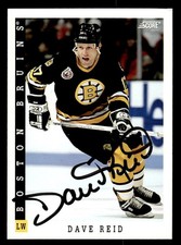 1993 Score Hockey #371 Dave Reid Signed Autograph (no COA)